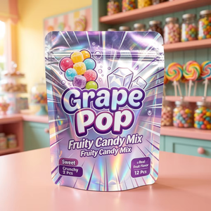 Free Design Custom Logo Digital Print 1g 3.5 7g 14g Mylar Stand up Pouch Resealable <b>Zip</b> <b>Lock</b> Smell Proof Packaging Mylar <b>Bags</b> - Product Image 3