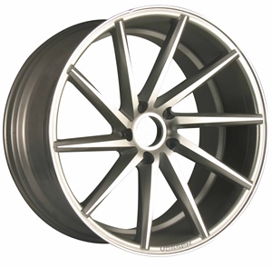 Ruedas de Aleación de Repuesto para Automóviles de Pasajeros, 15 16 17 18 19 20 Pulgadas, 5 Orificios, 5X100 120 114.3, Plateadas y Negras, Venta Directa de Fábrica en China - Product Image 1