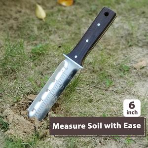 Chất lượng cao đa chức năng thép không gỉ vườn nông dân nhổ cỏ đào vườn công cụ đào dao vành đai đo lường - Product Image 3