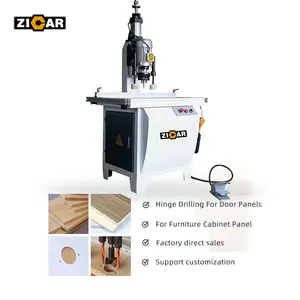 ZICAR Woodworking hinges drilling machine MZ73031 for furniture panel Single row timber door hinge boring drilling machine