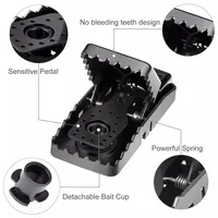 Lot de 6 Pièges à Rats en Plastique pour Usage Domestique, Écologiques, Jetables, à Déclenchement Rapide, Efficaces et Sûrs pour les Animaux de Compagnie