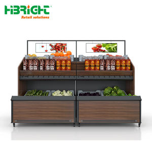 Multicouches grande capacité mur côté gondole supermarché fruits légumes étagère présentoir commodité supports - Product Image 1