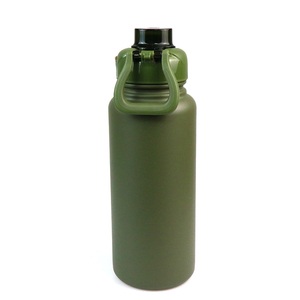 Botella de agua de doble pared a prueba de fugas de acero inoxidable, frasco de vacío portátil de viaje caliente con funda en <span class=keywords><strong>allibaba</strong></span>, diseño creativo, 1L - Product Image 5