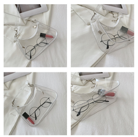 Nouvel Arrivage Sac à Main Portable pour Femme en PVC Transparent Imperméable Motif Bonbons, Idéal Plage et Été, Recyclable