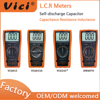 Vici VC6013 Digital 0.1pF 20mF Pengukur Kapasitansi Perlindungan Pelepasan Daya Sendiri OEM Dapat Disesuaikan Layar 1999-digit Garansi 1 Tahun