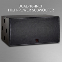 Système de basses haute puissance avec double subwoofer néodyme de 18 pouces, diaphragme en alliage de titane pour salles de concert, boîtes de nuit, son surround professionnel