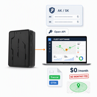 Localizador portátil con SDK y API abierta para software de flotas Traccar GT06 4G LTE sin cuota mensual, rastreador GPS inalámbrico con geocerca.