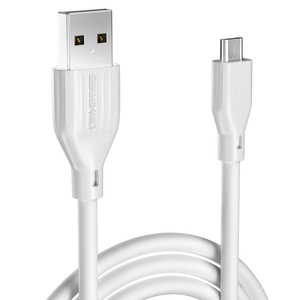 ESEEKGO G-11A Cable de Datos USB a Micro USB de 3.3FT/1M, Cable de Carga para Computadora y Dispositivos Móviles, Color Blanco - Product Image 2