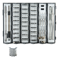 Prix d'usine – Kit de tournevis multifonction chromé 128 pièces pour réparation de PC et tablettes, bricolage et amélioration domestique avec embouts de précision