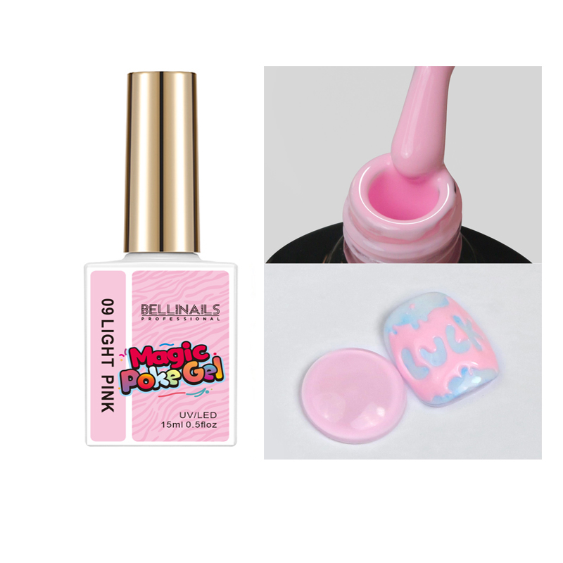 Bellinails HEMA-Free Magic Poke Gel лак для ногтей 3D текстурированный гель для пузырьковых букв 12 видов цветов OEM ODM Private Label