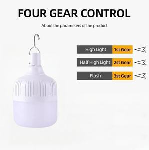 卸売 IP65等級 6W/10W 充電式リチウム電池 LED 緊急用キャンプ/家庭用ライト 2時間バックアップ タッチコントロール 2年保証 - Product Image 4