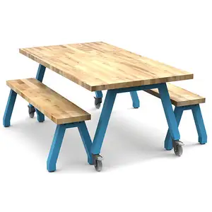 <span class=keywords><strong>Tavolo</strong></span> da Lavoro in Legno Massello <span class=keywords><strong>per</strong></span> Macellaio, Banco da Lavoro Robusto <span class=keywords><strong>per</strong></span> Cucina, Officina, <span class=keywords><strong>Tavolo</strong></span> da <span class=keywords><strong>Pranzo</strong></span> - Product Image 1