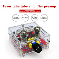 Préamplificateur à tubes Hifi XH-A201 6J1 Classe A, carte finie avec châssis en acrylique