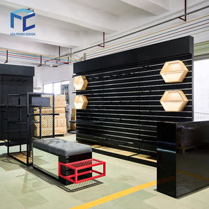 PENBO présentoir sportif mural couleur personnalisé avec matériaux bois/métal/verre pour les magasins de sport de fitness - Product Image 2