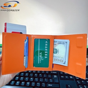 Porte-cartes automatique en alliage d'aluminium en cuir microfibre personnalisé, multi-emplacements pour cartes, portefeuille en métal - Product Image 4