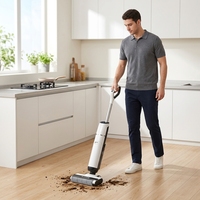 Nettoyeur de sols humides et secs avec aspirateur et serpillière à rouleaux, laveuse de sols commerciale, serpillière électrique, aspirateur, nettoyeur de tapis, appareil ménager
