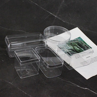 Biscuits personnalisés boîte carrée en plastique transparente conteneur à gâteau tiramisu gâteau boîte à dessert en plastique avec couvercle