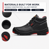 Chaussures de sécurité à tige haute avec embout en acier, semelle intermédiaire en Kevlar et semelle extérieure en caoutchouc PU pour travaux industriels EN ISO 20345:2022 S3L HRO SR OEM