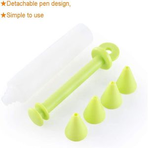 Pistola per Crema al Cioccolato in Silicone Alimentare, Design a Penna Staccabile, Utensile da Cucina per Decorazione di <span class=keywords><strong>Torte</strong></span> e Biscotti - Product Image 2