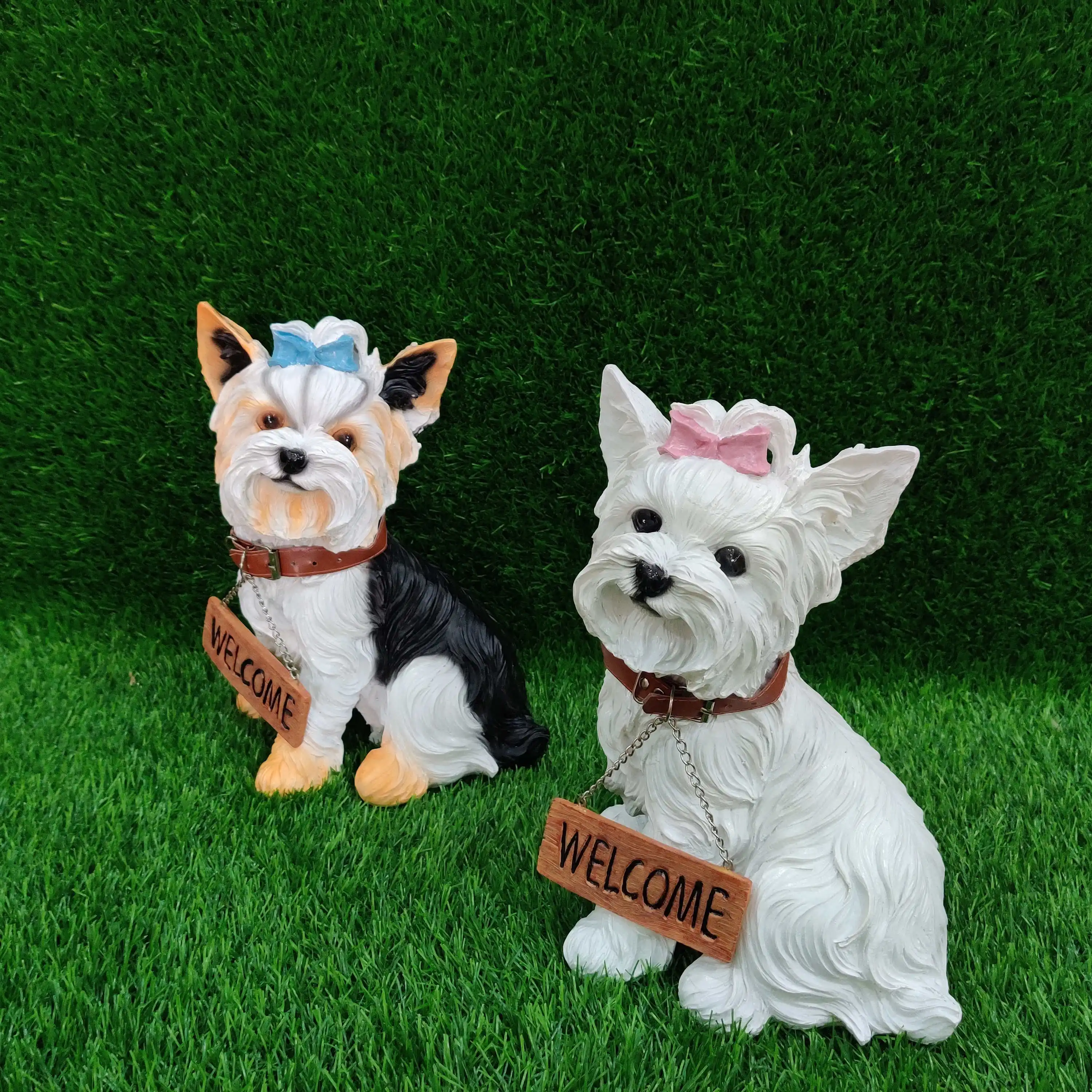 West Highland Terrier chiot chien réaliste décoration cadeau intérieur/extérieur Pet Pals 