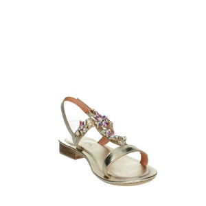 Sandali 2316009 argento con plateau bassi comodi Slip-On con fodera in tessuto per la moda primavera/estate piatta e imbottita - Product Image 5
