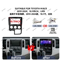Cadre d'autoradio stéréo en gros pour TOYOTA HIACE 2019, cadre de moniteur de voiture, cadre de lecteur DVD, panneau de façade, cadre d'autoradio Android