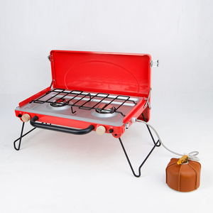 Estufa de Butano Plegable de Doble Quemador de Alta Potencia <span class=keywords><strong>para</strong></span> Cocinar al Aire Libre e Interior, <span class=keywords><strong>Camping</strong></span>, Barbacoa y Situaciones de Supervivencia - Product Image 3