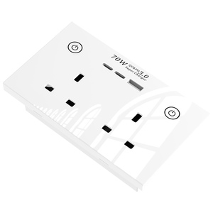 Enchufe Inteligente WiFi Tuya para Reino Unido, Doble Tomacorriente con Carga Rápida USB A+C de 70W, Cargador PD Tipo 3.0 Universal de 147mm, Enchufe Inteligente para el Hogar - Product Image 5