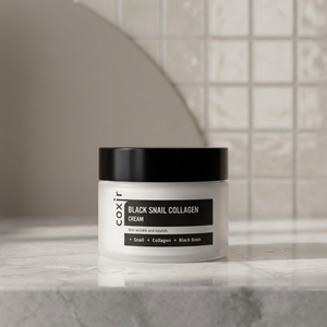 [Coxir] Crème de collagène d'escargot noir (50ml / 1.7 fl. Oz.) Mucine d'escargot, collagène, haricots noirs, soins de la peau coréens - Product Image 3