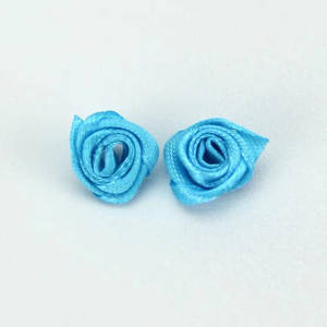 CSFY aksesori bayi 2cm * 2cm pita <span class=keywords><strong>Satin</strong></span> kelopak mawar 3 pita <span class=keywords><strong>Satin</strong></span> manik-manik hiasan kepala mawar bahan DIY wajah tunggal - Product Image 6