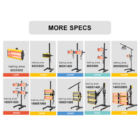 Lampe de séchage infrarouge 1200W OEM/ODM pour peinture, portable, pour réparation de bosses de carrosserie automobile, avec trépied