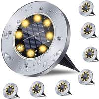 Lumière LED solaire étanche IP68 pour extérieur, avec télécommande, pour allée, jardin, cour, aménagement paysager