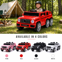 Auto Elettrica per Bambini Mercedes Benz AMG G63, 2 Posti, 6 Ruote, Alimentata a Batteria, per Età 2-7 Anni