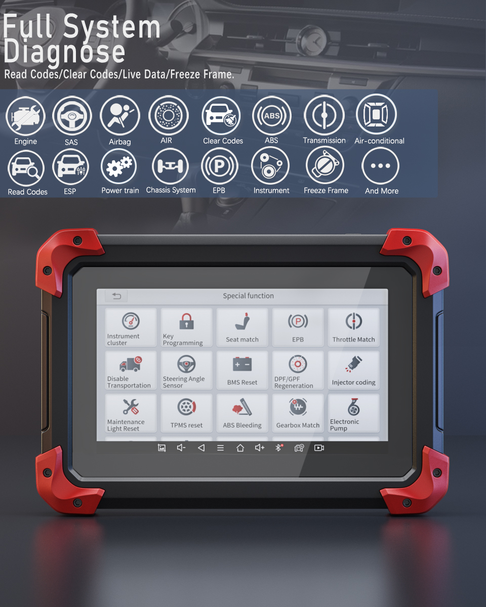 2023 Newest XTOOL D7 Car Full System Code Reader Key Programmer OBDII ...