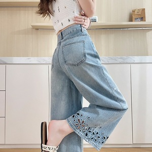 Shorts <span class=keywords><strong>de</strong></span> <span class=keywords><strong>mezclilla</strong></span> casuales <span class=keywords><strong>de</strong></span> pierna recta con corte real para <span class=keywords><strong>mujer</strong></span>, novedad <span class=keywords><strong>de</strong></span> verano 2026, <span class=keywords><strong>de</strong></span> talle <span class=keywords><strong>alto</strong></span> con bordado y adornos <span class=keywords><strong>de</strong></span> pedrería. - Product Image 4