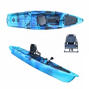 Kayak câu cá một người ngồi, bán chạy, 3.9m, chất liệu LLDPE hoặc HDPE, có giá đỡ cần câu, dùng cho sông, đang bán - Product Image 4