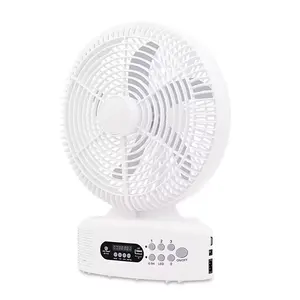 Bestseller 12 Inch Hoogwaardige Oplaadbare Buitenventilator Voor Zonne-Energie