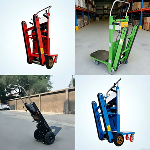 Máquina para Subir Escaleras con Ruedas, Plataforma Plegable <span class=keywords><strong>de</strong></span> Acero con Capacidad para 400 kg, Transporte <span class=keywords><strong>de</strong></span> Carga Pesada para Construcción - Product Image 5