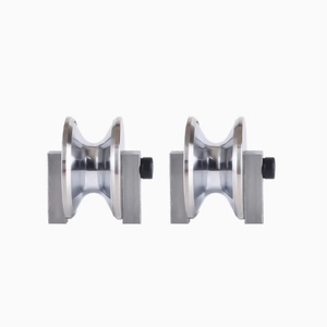 Soporte de polea de 33*18mm con orificio de fijación de 24 mm para arco de alambre trenzado cromado pulido HRC65 - Product Image 6