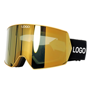 Lunettes de ski OEM Protection CE UV400 anti-buée Lunettes de snowboard Lentille cylindrique polarisée miroir Lunettes de neige d'hiver OEM - Product Image 1