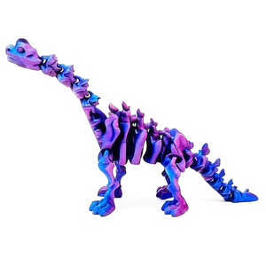 Figura articulada de Brachiosaurus impresa en 3D con cuello largo, juguete flexible STEM para escritorio, regalo, éxito de ventas transfronterizo, edades 7-12 - Product Image 2