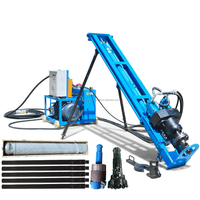 Foreuse horizontale hydraulique électrique diesel pour le forage de trous d'ancrage et de pieux de sol, équipement de forage DTH pour ancres