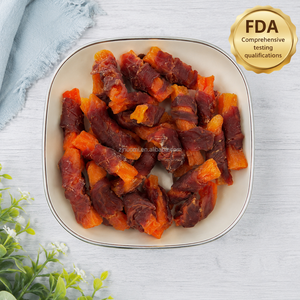 Friandise à mâcher pour chien Nom Pet OEM ODM, enveloppée de viande de canard et de fruits, riche en fibres, sans céréales, riche en protéines, supporte l'étiquetage privé et la taille personnalisée - Product Image 2
