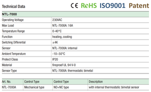 Natural China Gold Supplier NTL-7000A Electronic <strong>Thermostat</strong> Floor Heating Wireless <strong>Thermostat</strong> 3 Years Warranty - Product Image 3