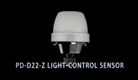 PDLUX PD-D22-Z Interrupteur de commande d'éclairage extérieur de bonne qualité avec capteur photocellule pour une durée de vie de 5 ans