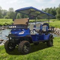 Carrito de Golf XCEGO de 3-4 Plazas con Batería de Plomo-Ácido, Certificado CE, Alcance de 80-100 km, para Caza y Turismo