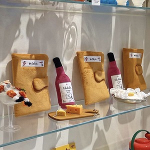 Produits ponctuels jouets en peluche pour animaux de compagnie sniff chew menu de vin rouge <span class=keywords><strong>livre</strong></span> de nourriture lavable mignon pour chiens et chats - Product Image 5