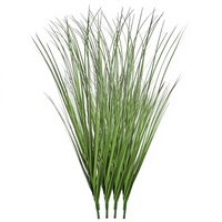 FOIMAS 12 pièces de plantes artificielles en plastique, herbe de blé de 50 cm, tiges vertes pour la décoration intérieure/extérieure
