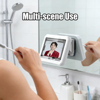 Étui de téléphone étanche pour douche, écran tactile anti-buée, support mural pour salle de bain et cuisine