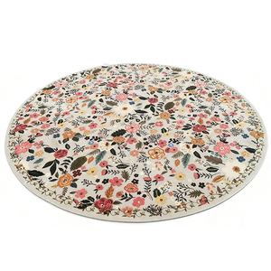 Tappeto rotondo in stile minimalista moderno con paesaggio stampato moderno e Design nuovo tappeto personalizzato in Nylon stampato per la decorazione della casa - Product Image 4